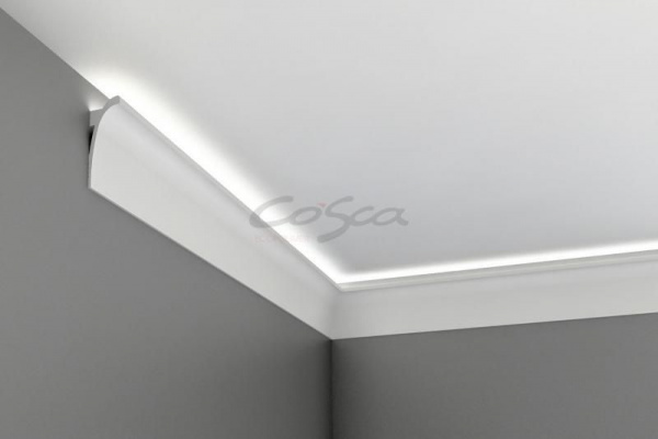 Карниз для скрытого освещения Cosca КХ003, 120х45