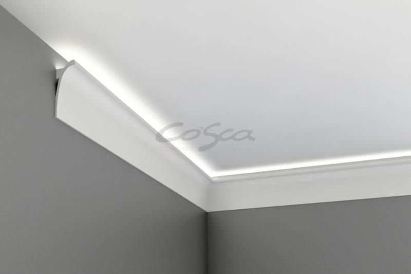Карниз для скрытого освещения Cosca КХ003, 120х45